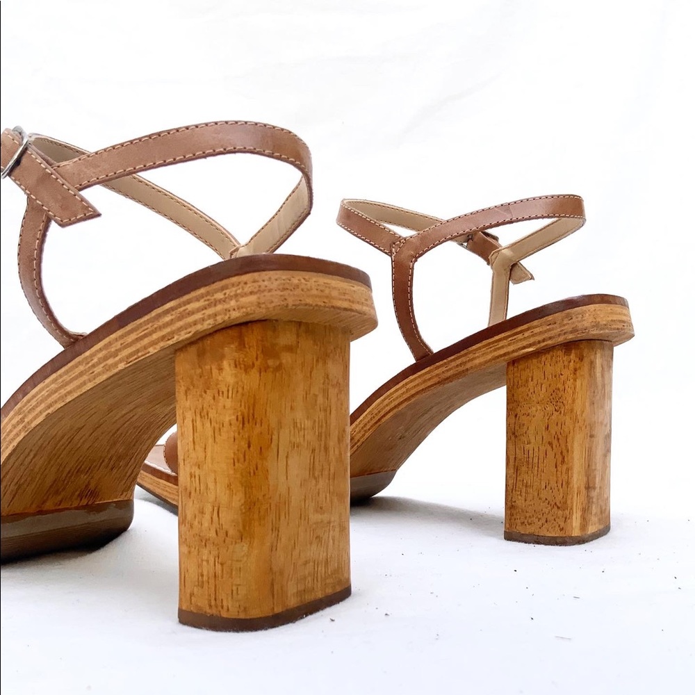 Y2K Leather + Wood Heels